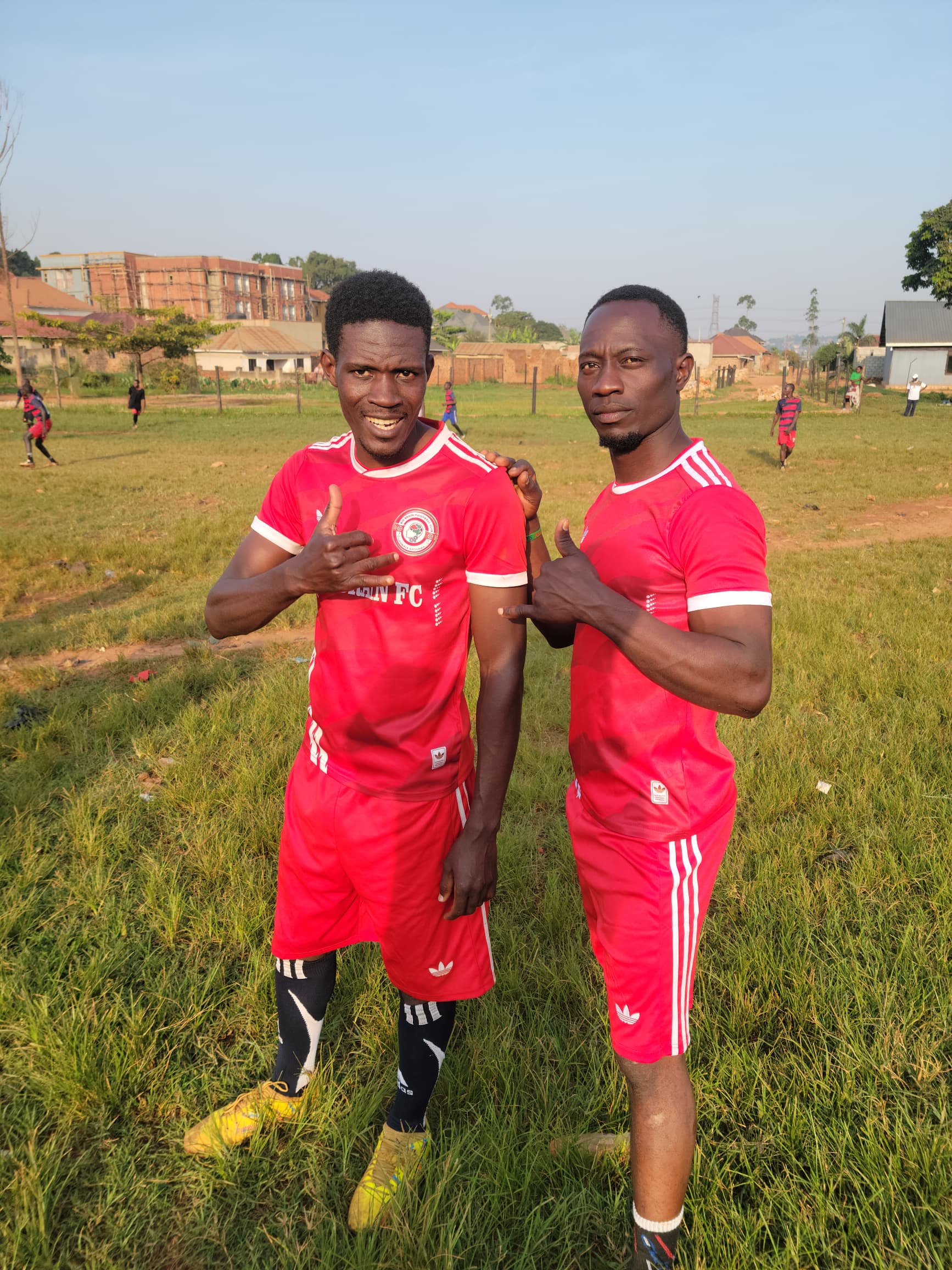 With team mates